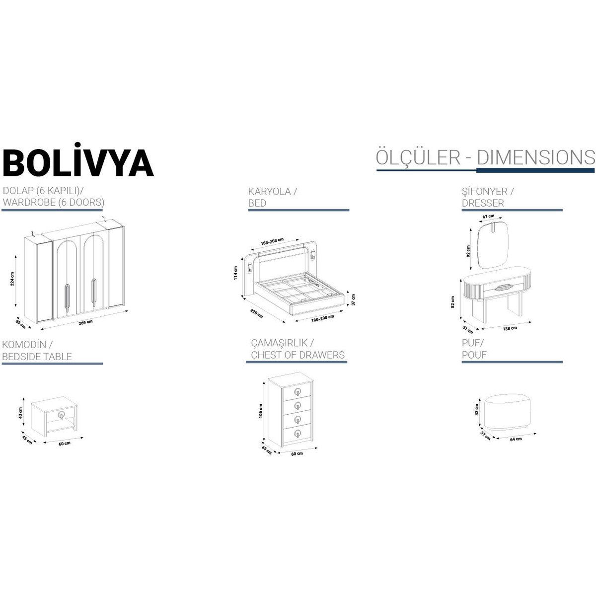 Bolivya Yatak Odası