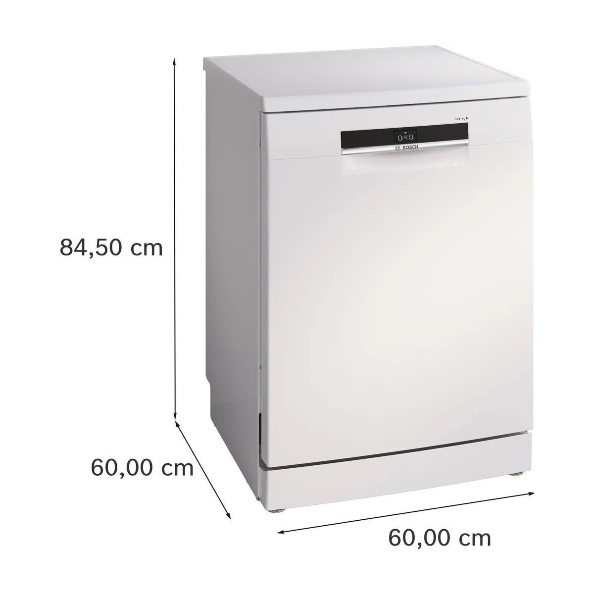 BOSCH SMS6EKW63T Serie 6 Solo Bulaşık Makinesi 60 cm Beyaz