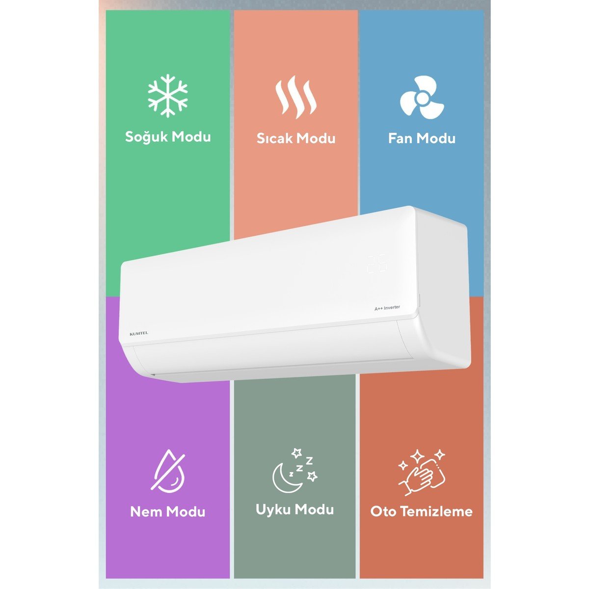 Kumtel Sugi Kmsac-12 12.000 Btu Inverter Duvar Tipi Split Klima