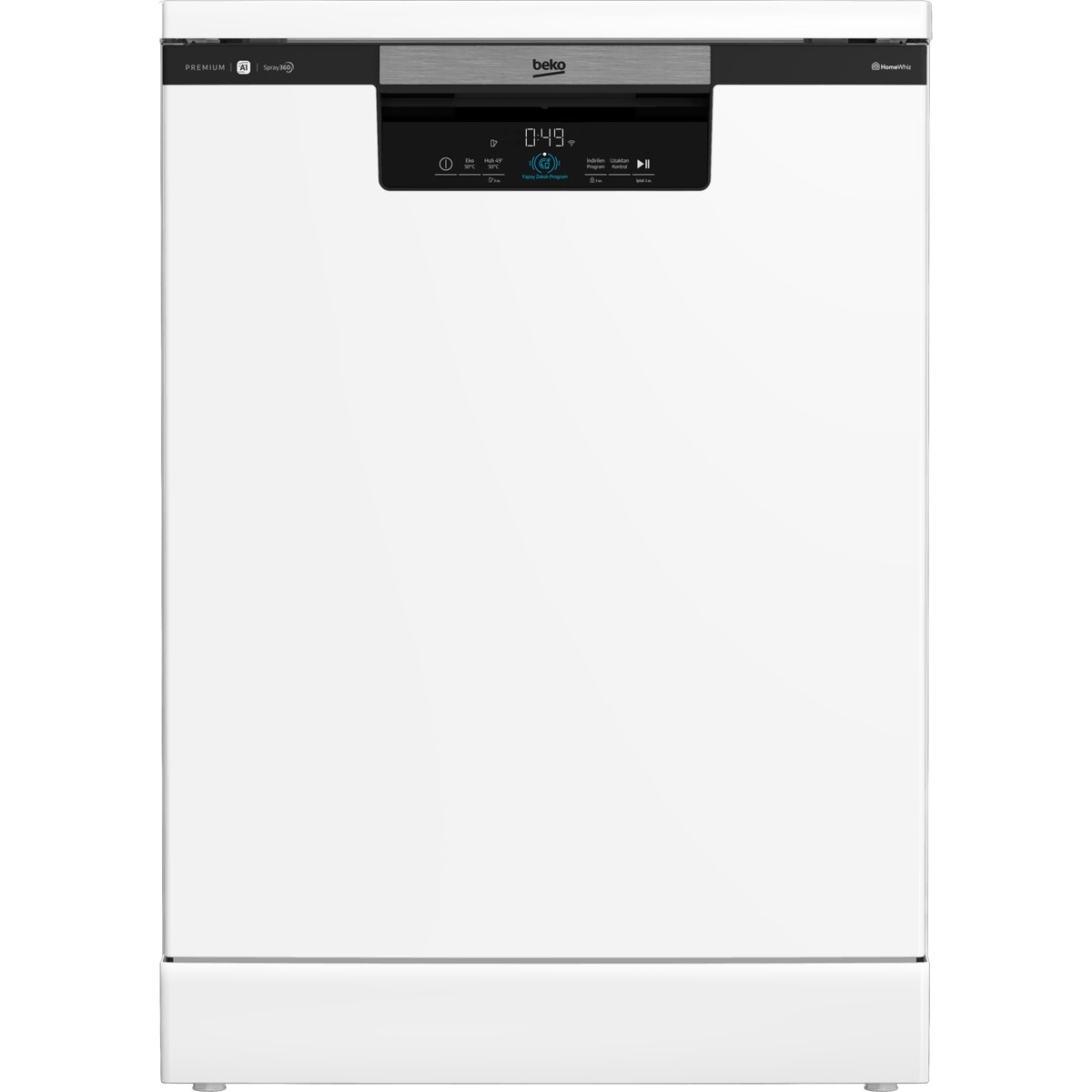 Beko B 811 B Yapay Zekalı Premium Serisi Solo Bulaşık Makinesi A Enerji Sınıfı