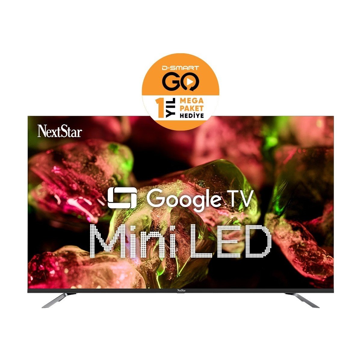 Nextstar YE-55IDG11 55" 140 Ekran Uydu Alıcılı 4K Ultra HD Google Smart MiniLED TV