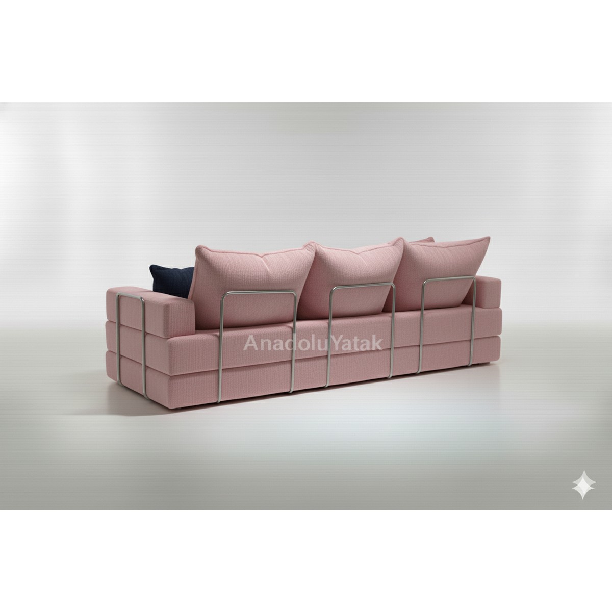 Nwin Home Pufi Lüx Çok Finksiyonlu Ortopedik Sünger Kanepe Minder Yatak 90*200