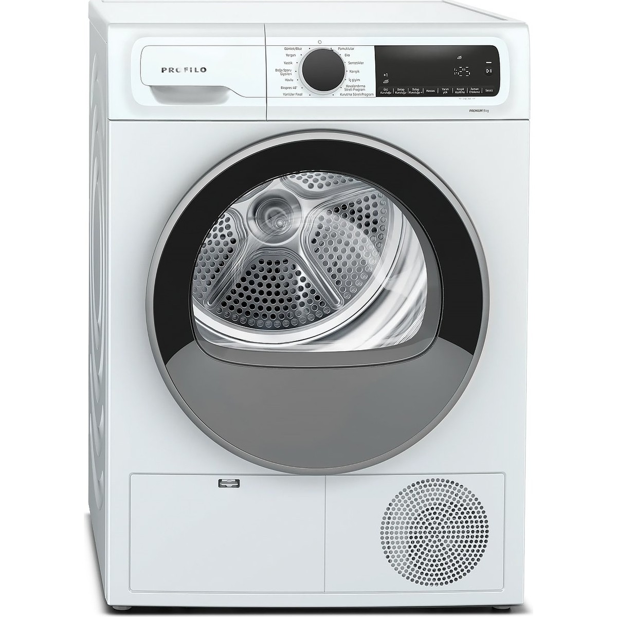 Profilo KM9611CTR A++ 9 kg Isı Pompalı Çamaşır Kurutma Makinesi