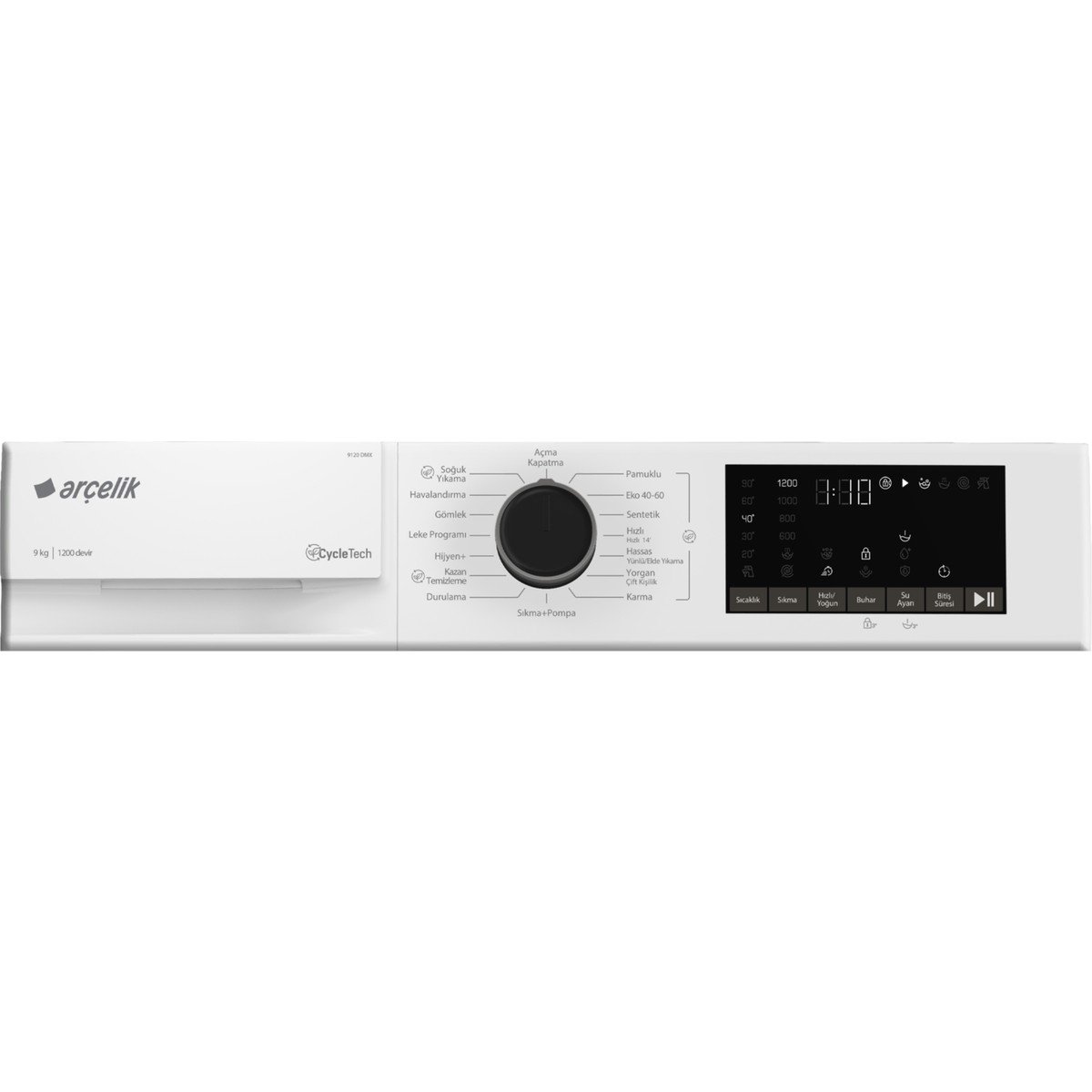 Arçelik 9120 Dmx 1200 Devir 9 kg Çamaşır Makinesi