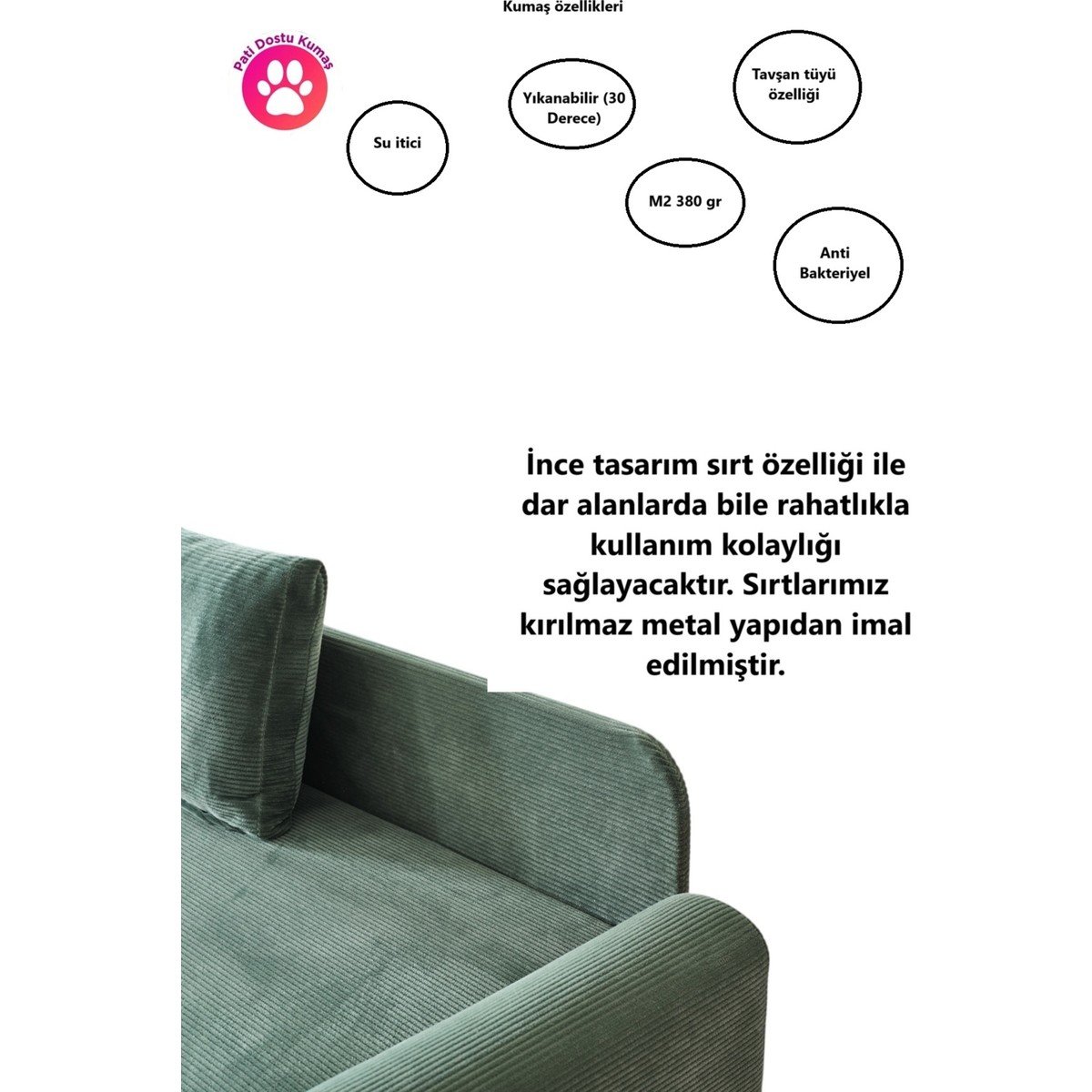 Corner Flavia Köşe Takımı Puflu