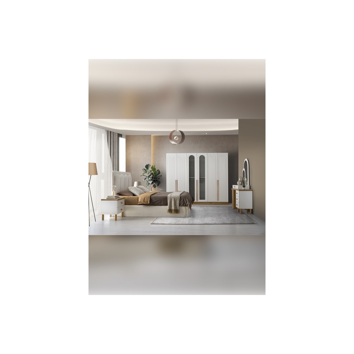 %100 Mdf Perge Yatak Odası Takımı