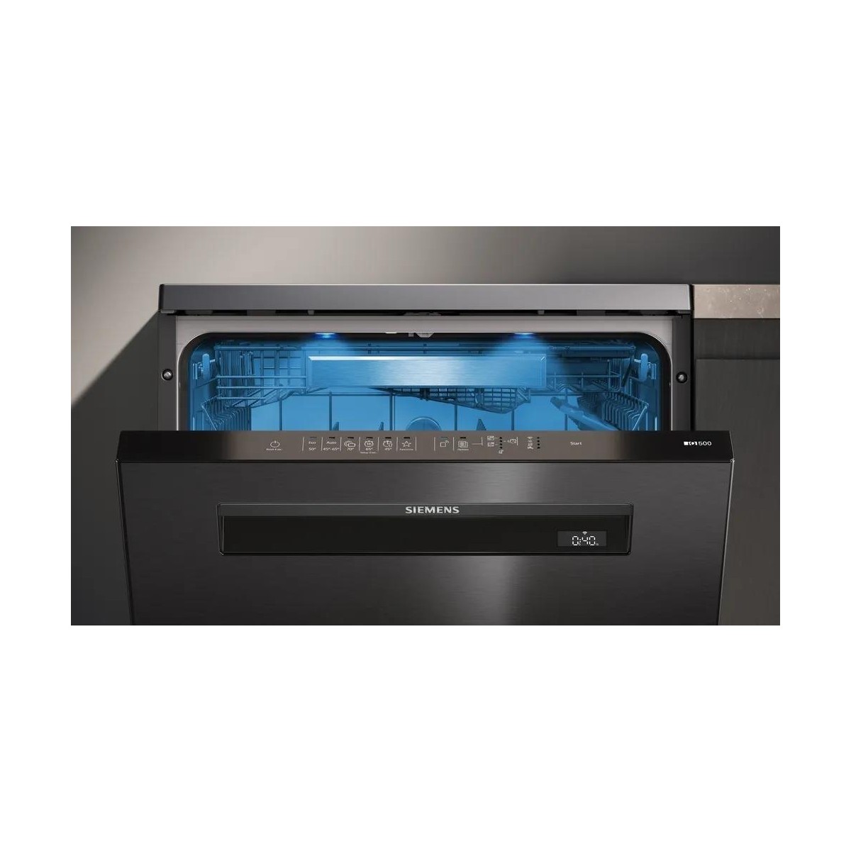 Siemens SN15EC00NT Solo Bulaşık Makinesi 6 Programlı Siyah Çelik