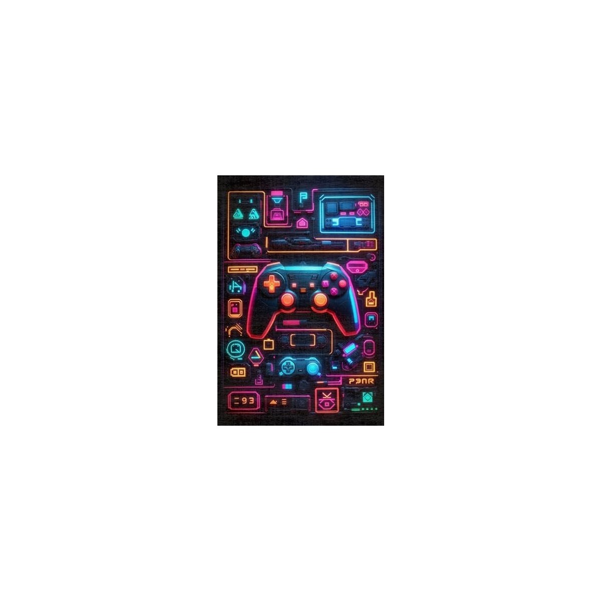 Trendy Pazars Penra Kadife Oyuncu Odası Halısı Kaymaz Pamuk Tabanlı Yıkanabilir Antibakteriyel Gamer, Gaming Halısı 160X230